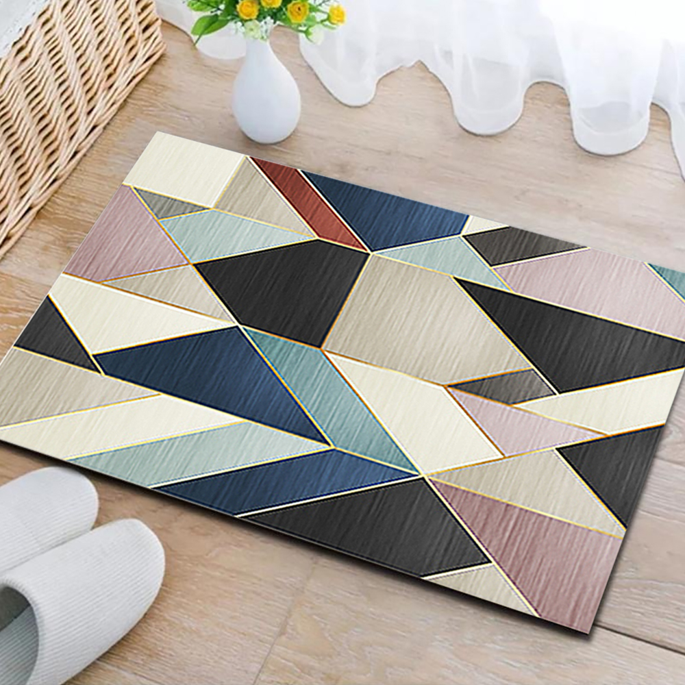 2'×3' Modern Abstract Gradient Geometric Multi-coloured Rectangle Area Rug