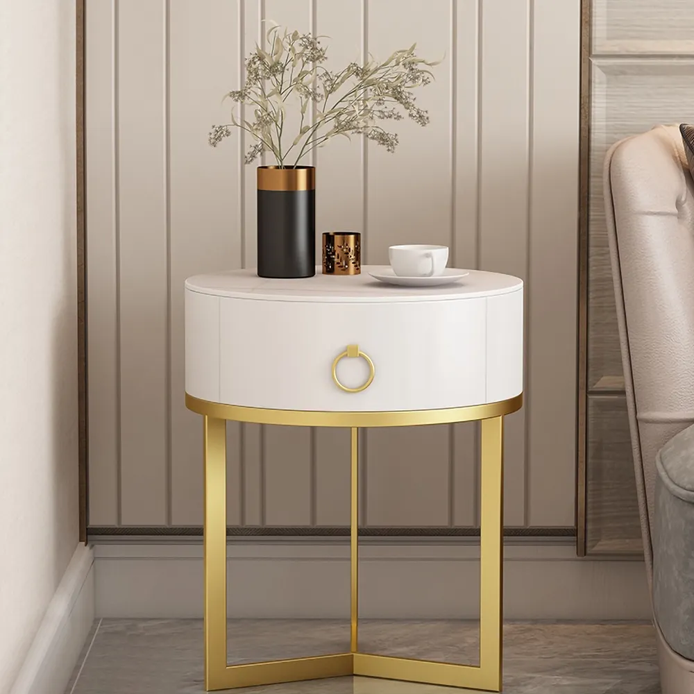 round modern nightstand