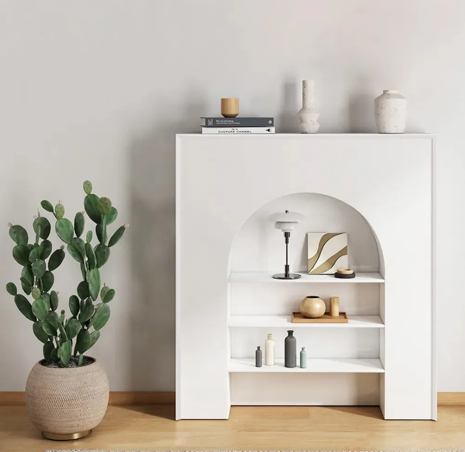 Cómo decorar una habitación grande con chimenea, image size:923x898