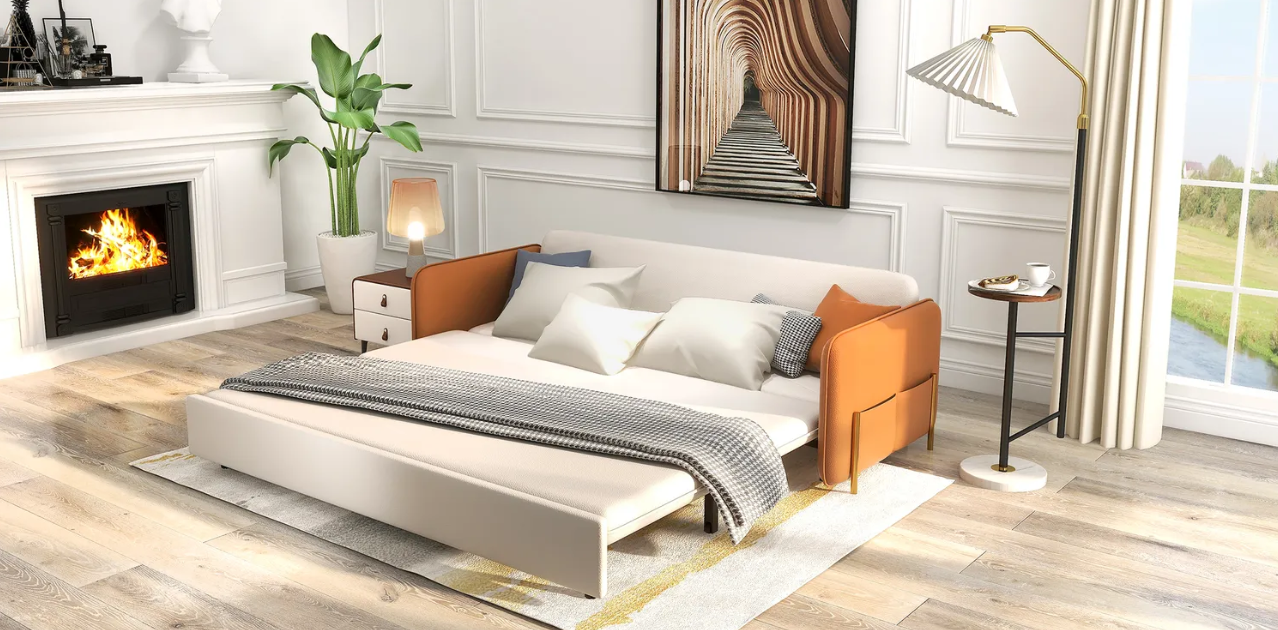 Cómo decorar una habitación grande con chimenea, image size:1278x630