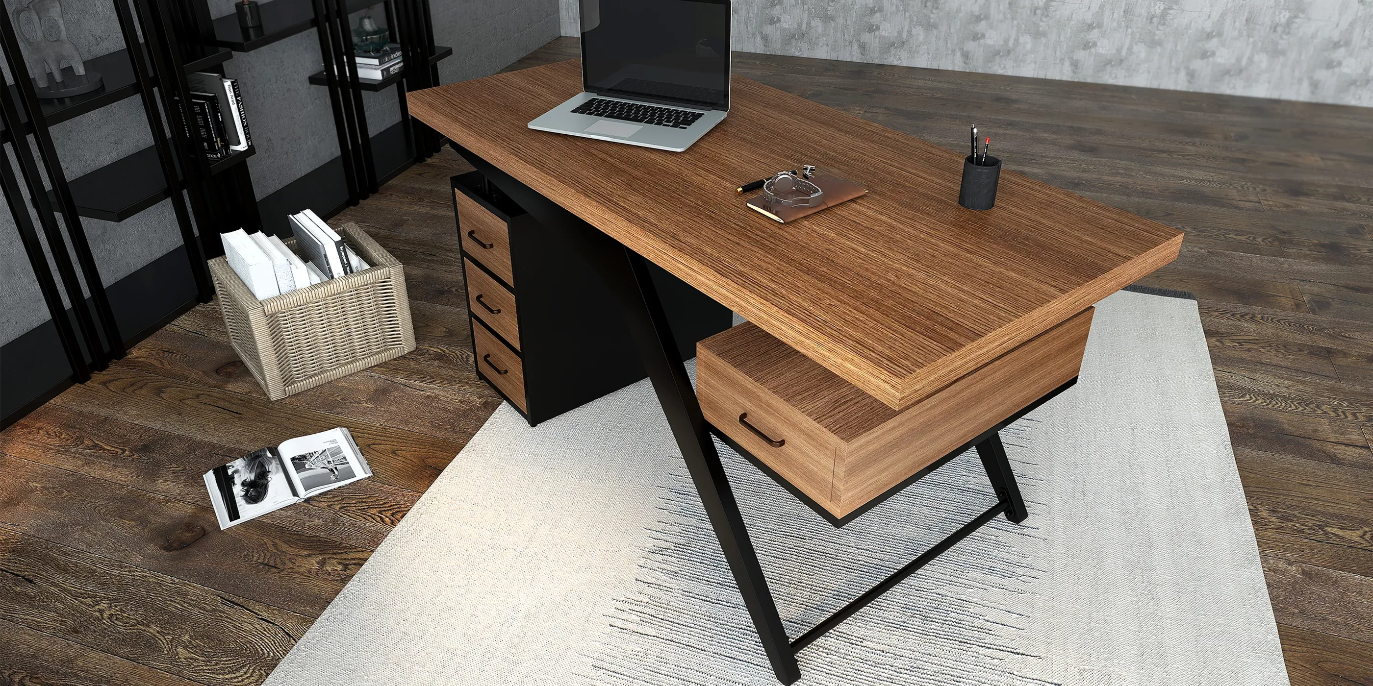 Wooden Office Collocation Homary