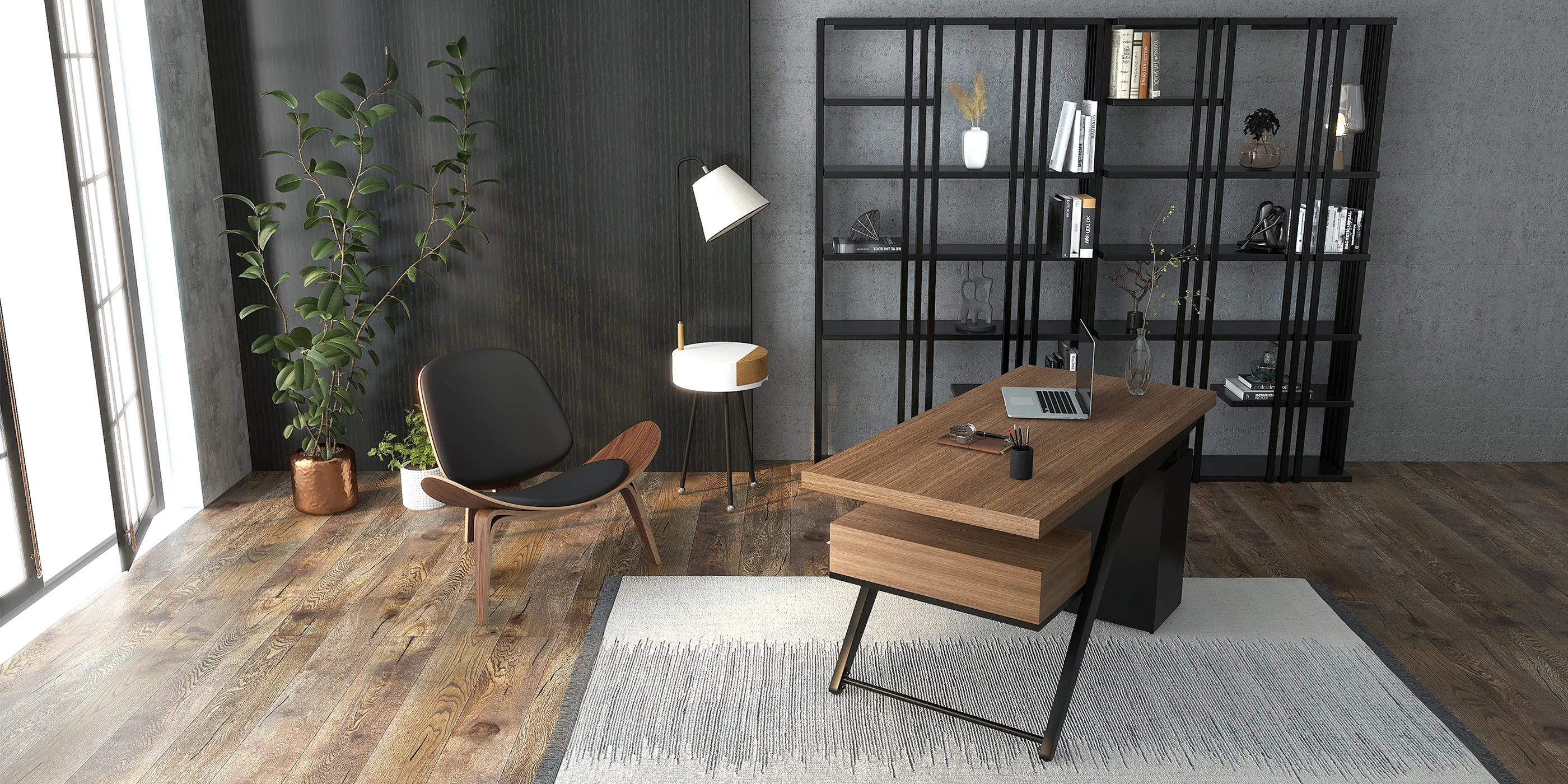 Wooden Office Collocation Homary