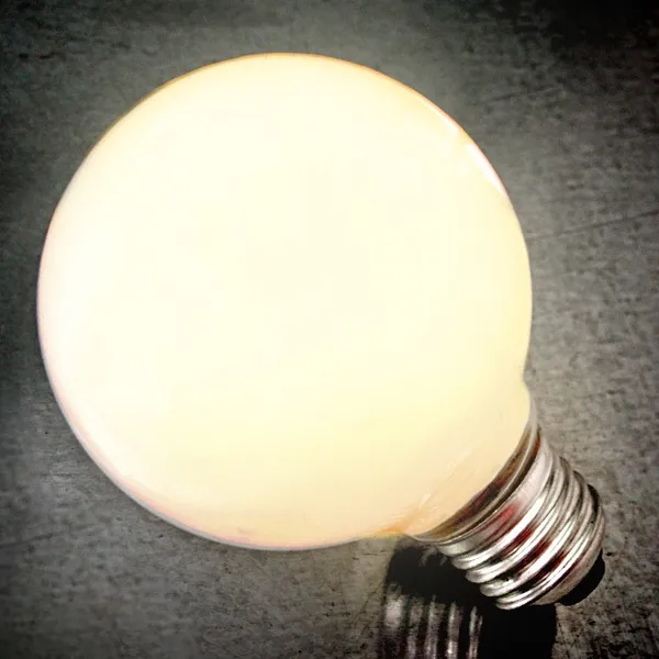 6w Led E27 E26 Globe Light Bulb In, Warm White Led Light Bulbs