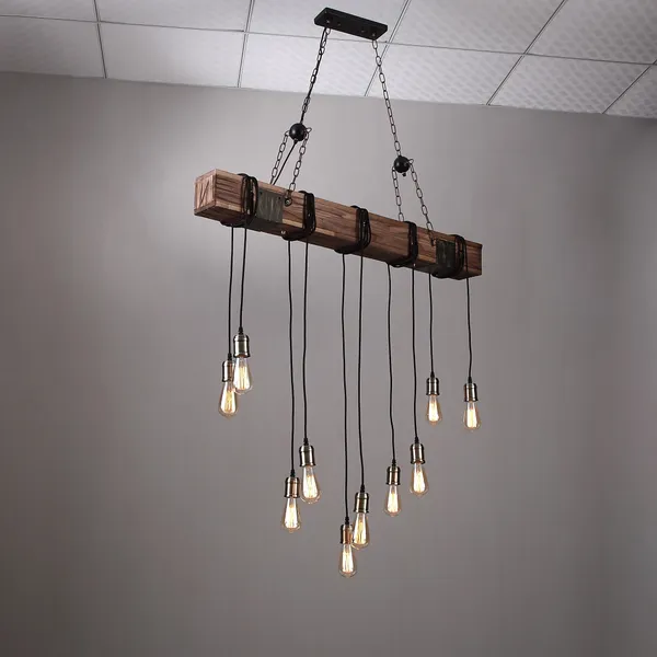 stone and beam pendant light