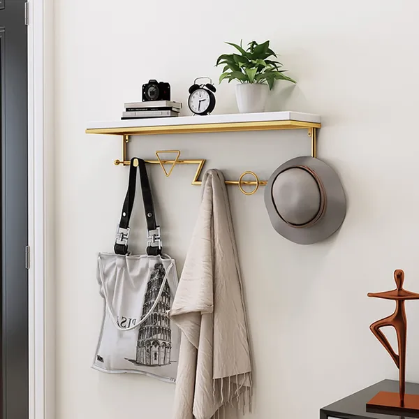 Modern Decor Wall Mounted Coat Rack, How To Decorate A Coat Rack Shelf