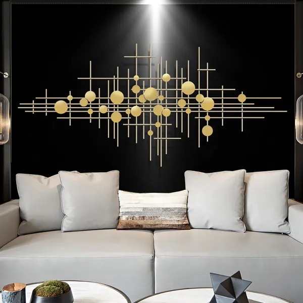 Gold  METAL WALL ACCENT Metal Wall Art Sign 8" x 5" 