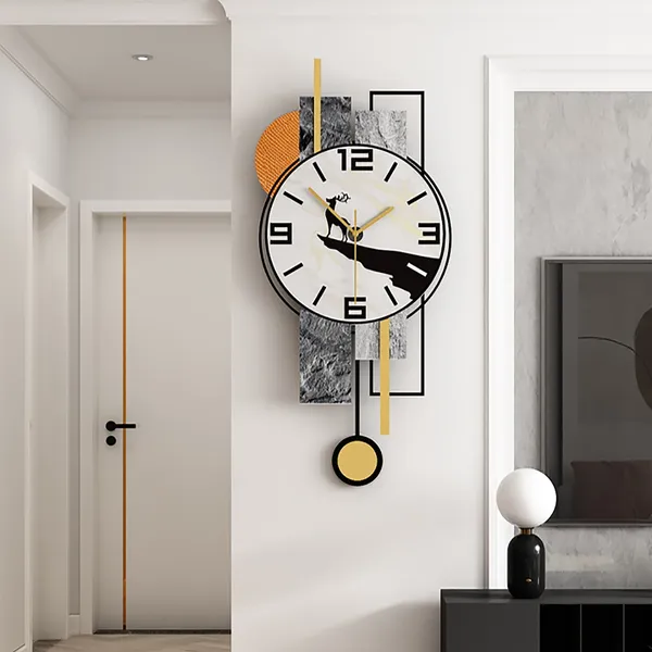 Large Modern Simple Home Decor Background Creative Wall Clock-Homary