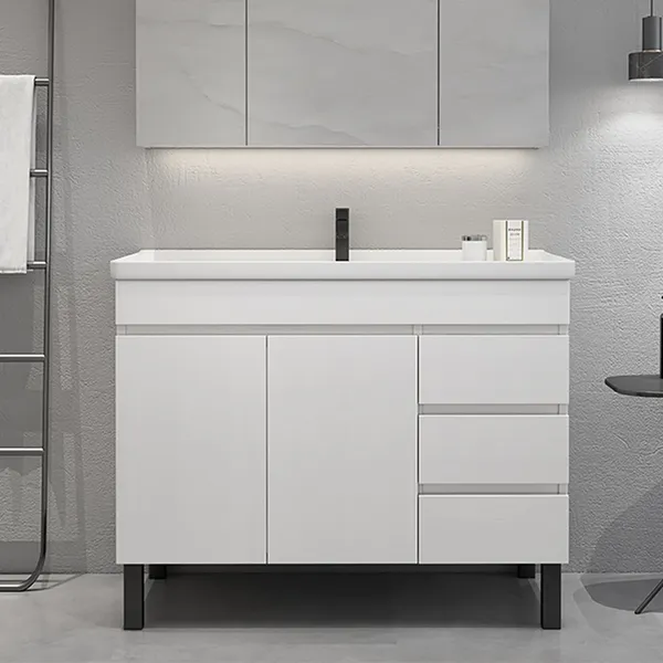 36 Modern White Bathroom Vanity, Black And White Single Bathroom Vanity
