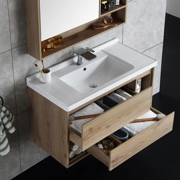 39 2 Floating Bathroom Vanity Wall Mounted Single Sink Drawer - Wall Mounted Bathroom Vanity With Drawers