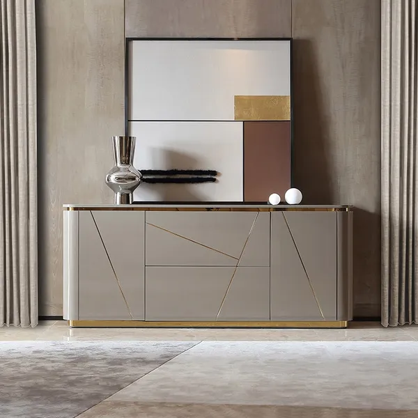 Grey and gold sideboard clearance