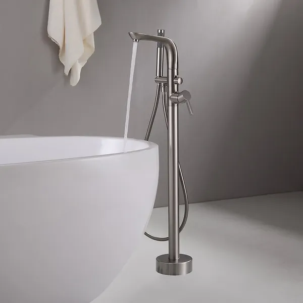 Modern Stylish Freestanding Bathtub, Modern Freestanding Bathtub Faucets