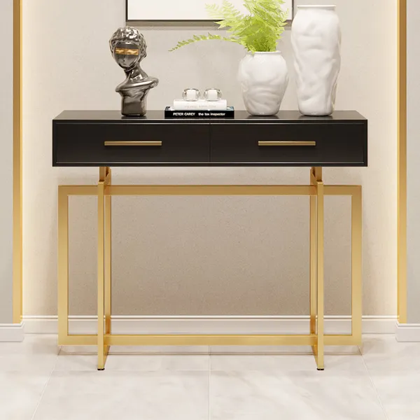40 Modern Narrow Black Console Table, All Modern Black Console Table