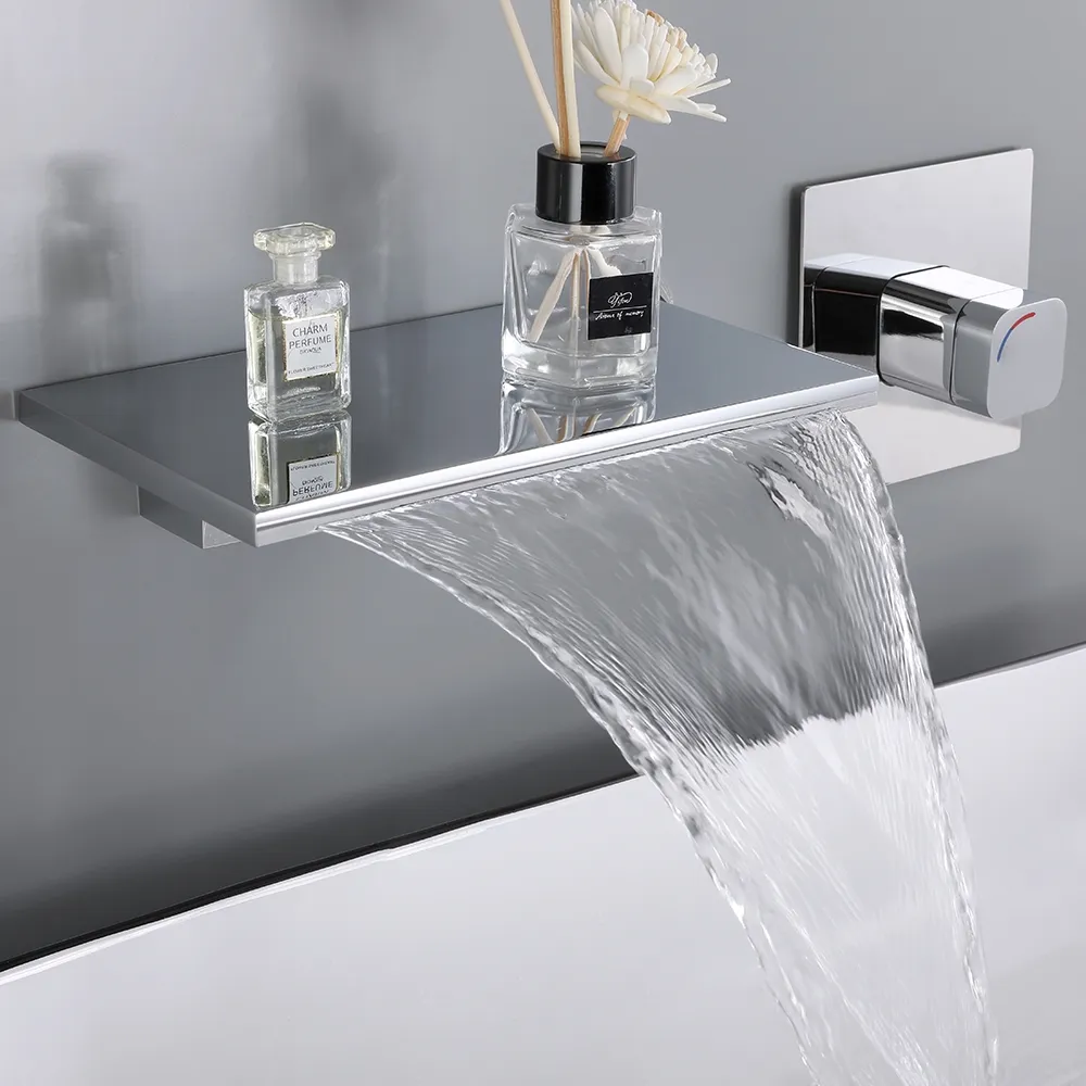 Bathroom Monobloc Basin Sink Mixer Tap Brass Single Lever Round Chrome Modern 