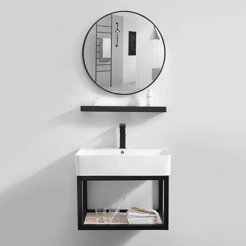 Floating Bathroom Vanity with Top 24" with Sink Modern Single Sink Vanity
