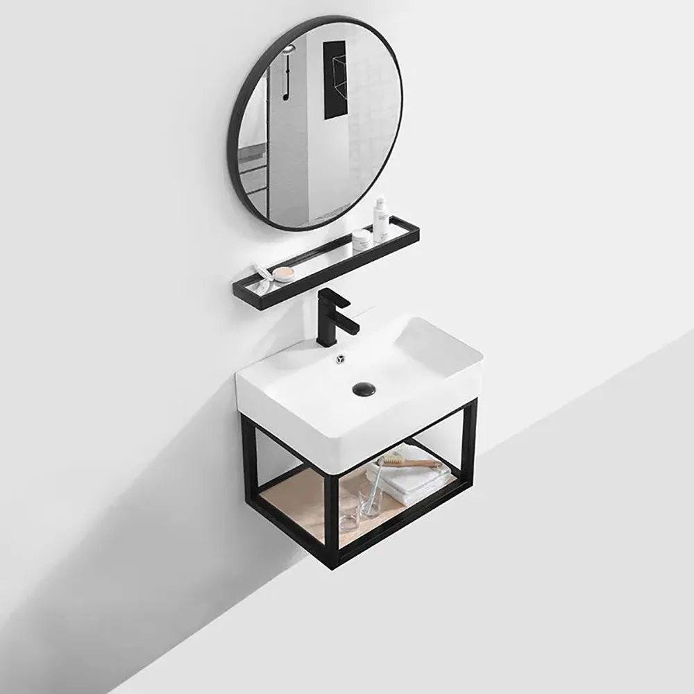 Floating Bathroom Vanity with Top 24" with Sink Modern Single Sink Vanity