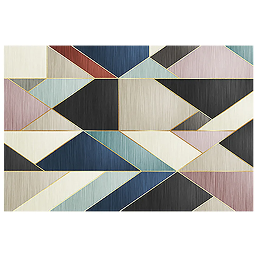 6' x 9' Modern Gradient Geometric Multi-colored Rectangle Area Rug