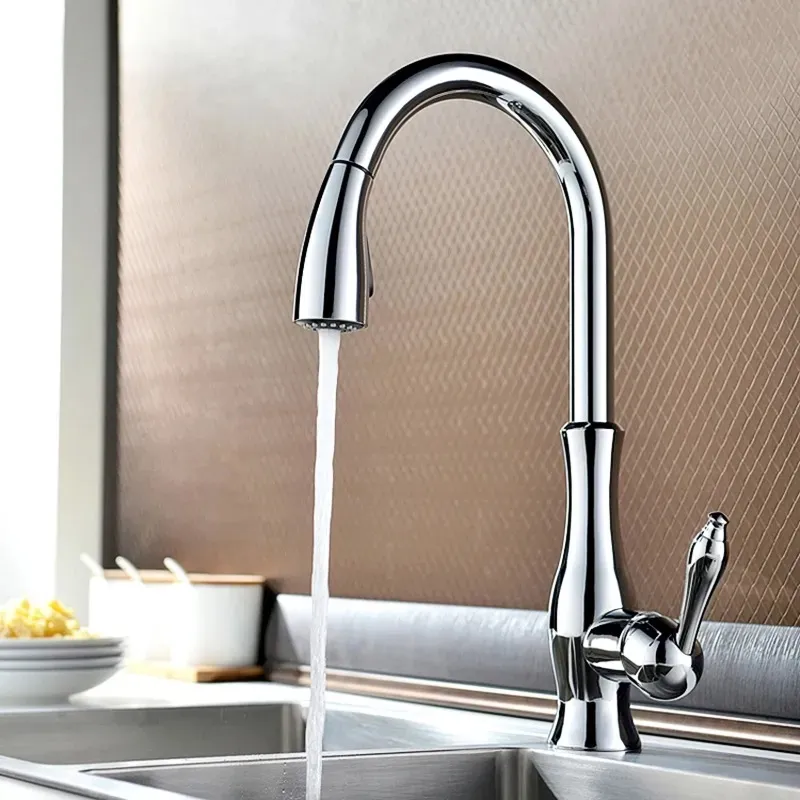 Gooseneck Kitchen Faucet With Pullout Spray Repair Besto Blog