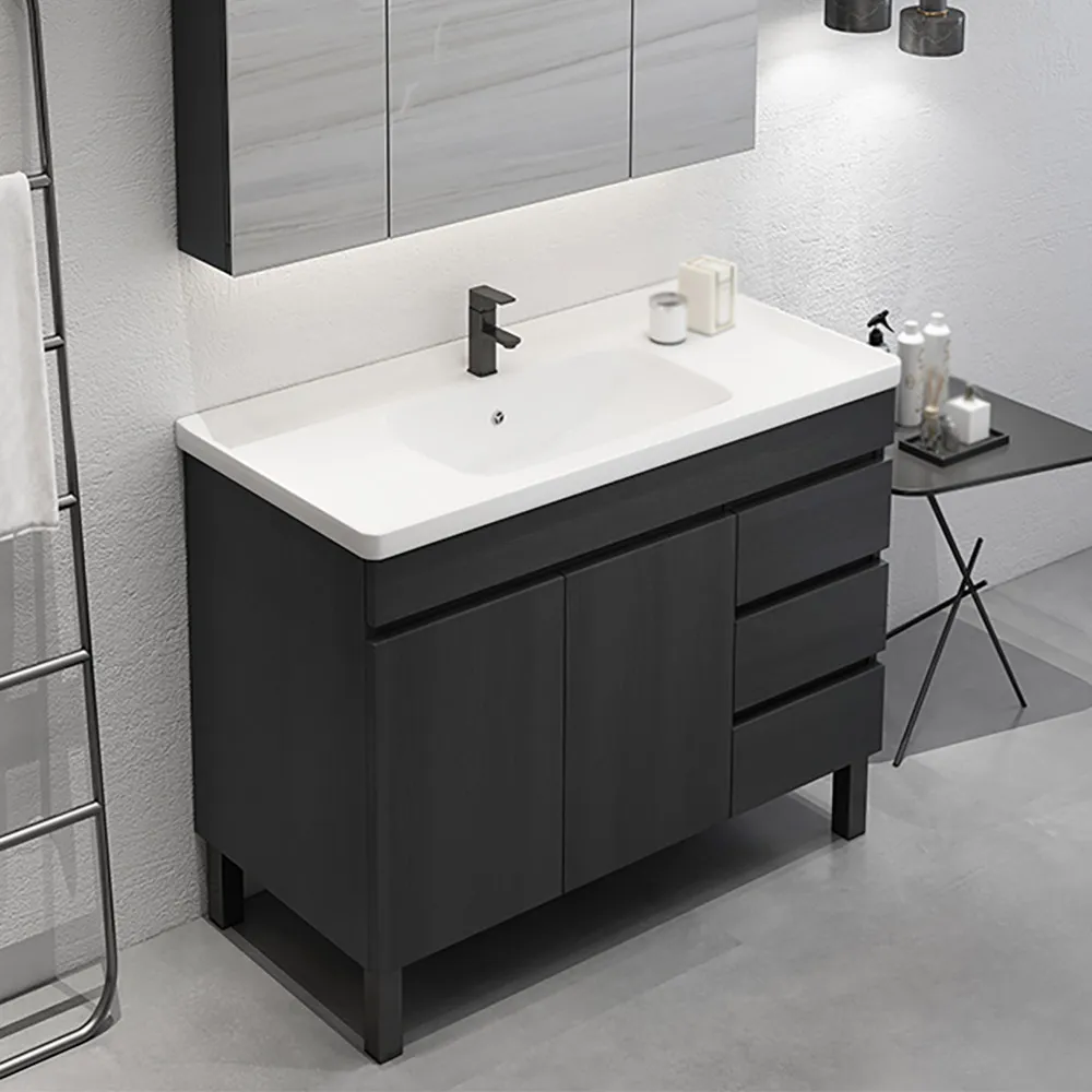36 Modern Black Bathroom Vanity, Black Bathroom Vanity With Sink 36