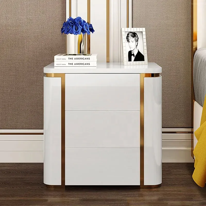 luxury white nightstand