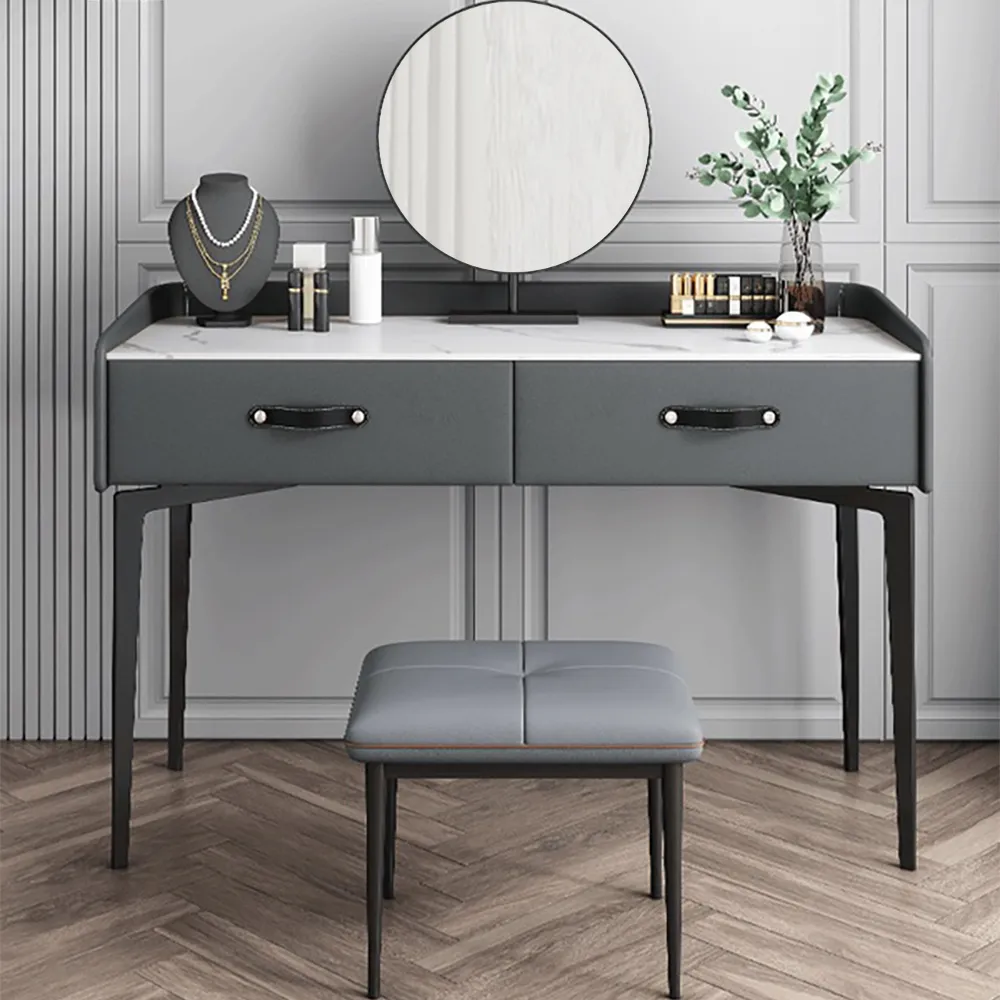 grey makeup vanity set