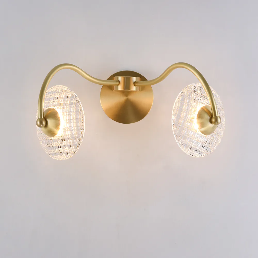 gold armed sconce