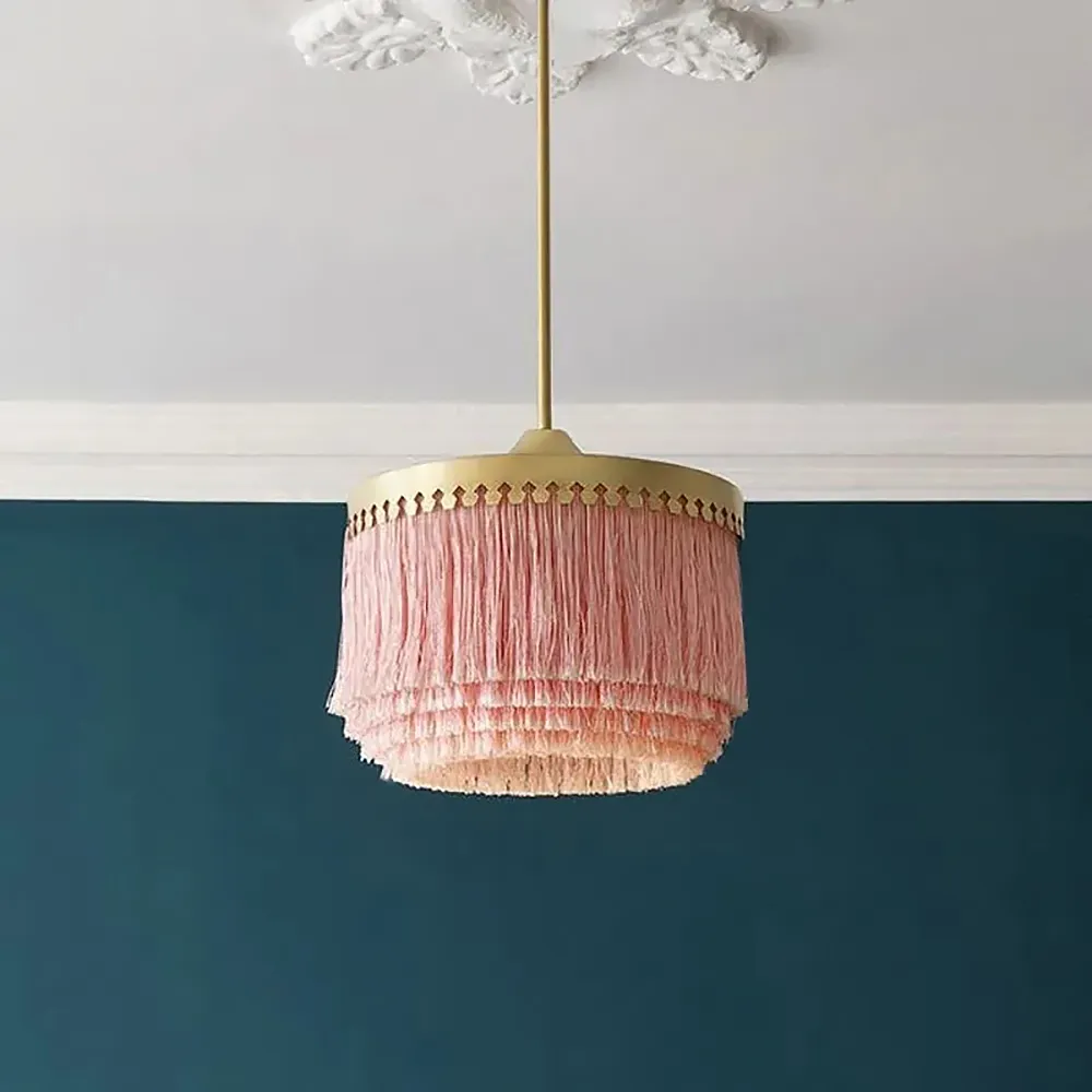 pink tassel light