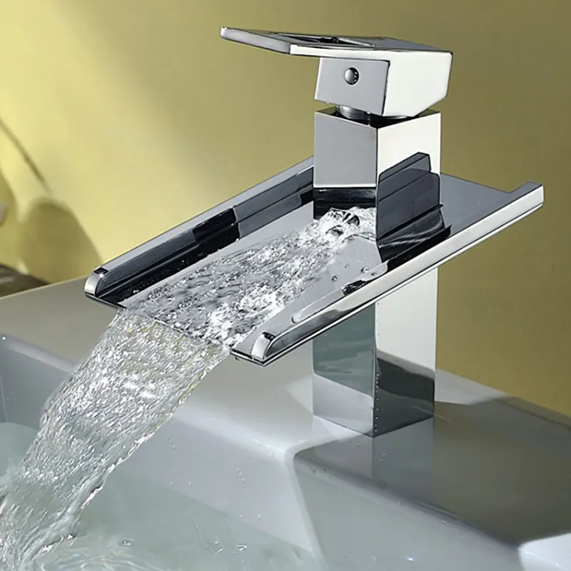 Details about   Chrome Bathroom Basin Tap Single Level Cold Spout Sink Bath Mixer Faucet Silver 