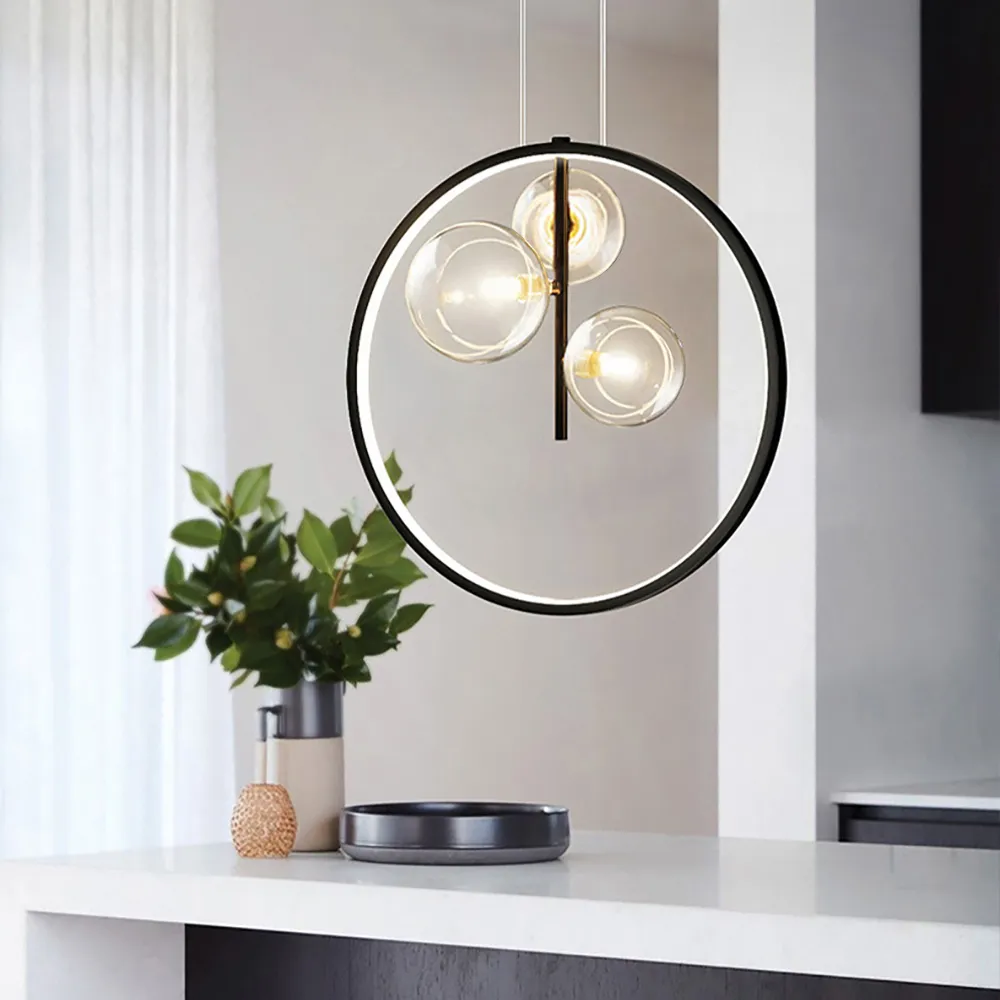 Bubi Black Pendant Light Minimalist 