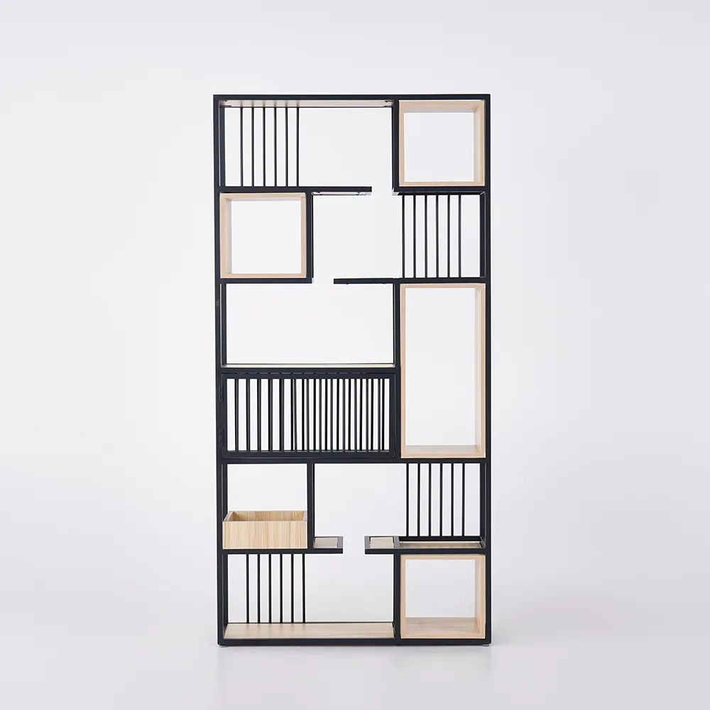 78 Modern Steel Etagere Bookshelf Display Shelving 6-Shelf in