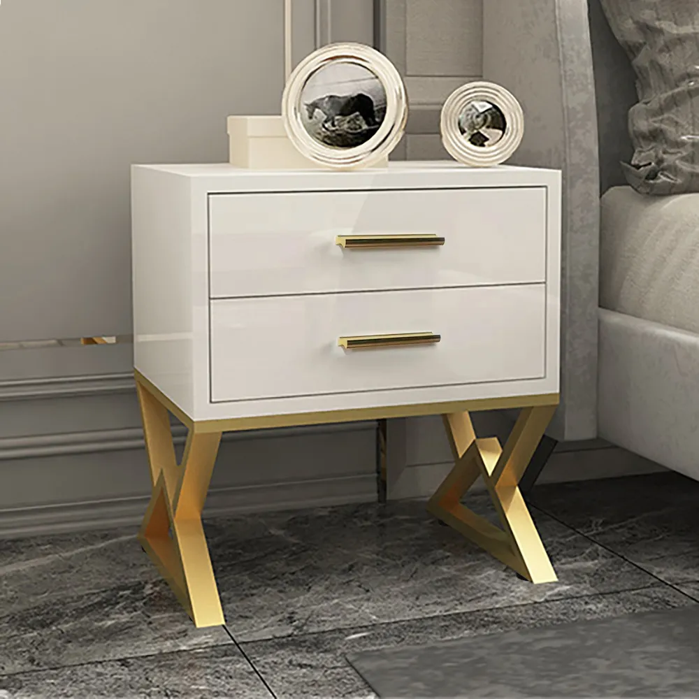 gold side drawers