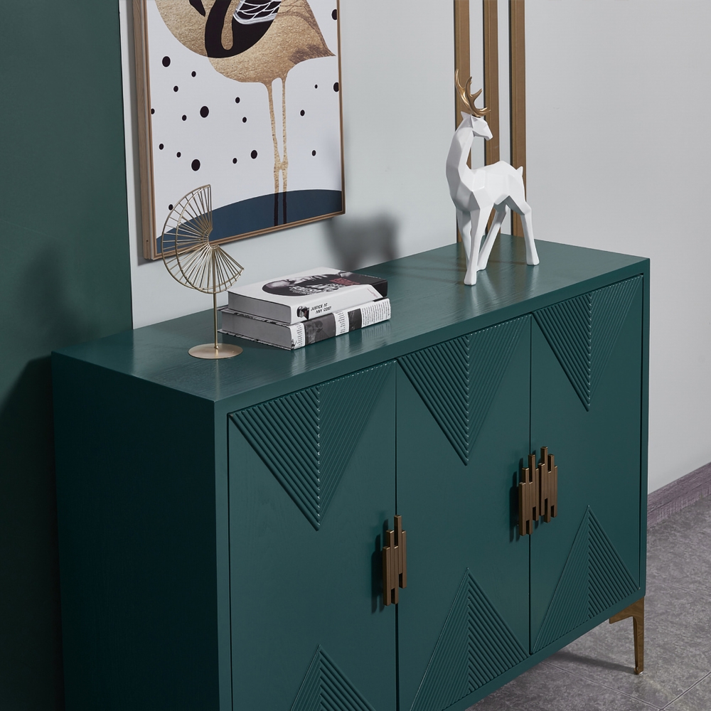 47&quot; Modern Green Shoe Rectangle Shoe Storage with