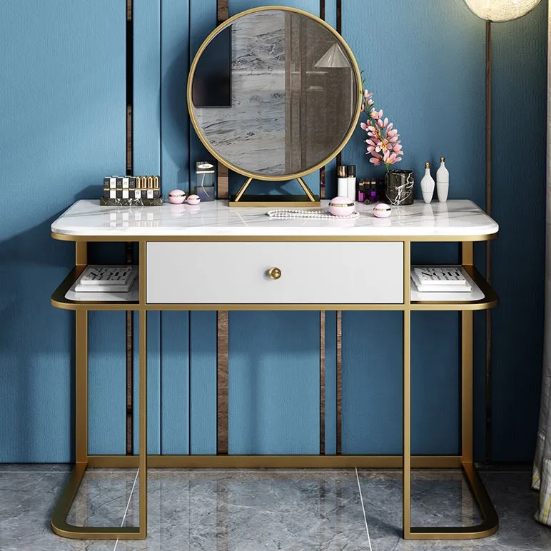 tabletop mirror with drawers