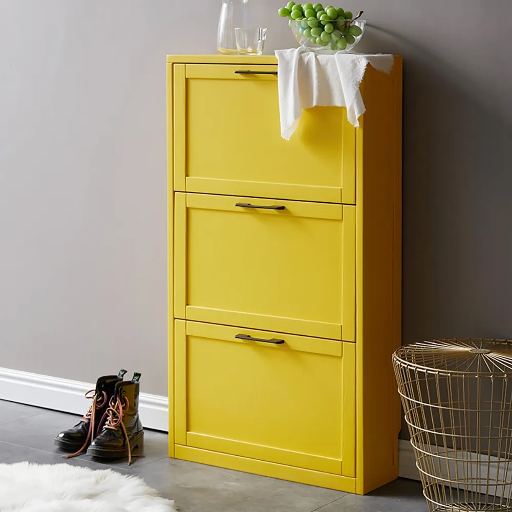 oak shoe cabinet