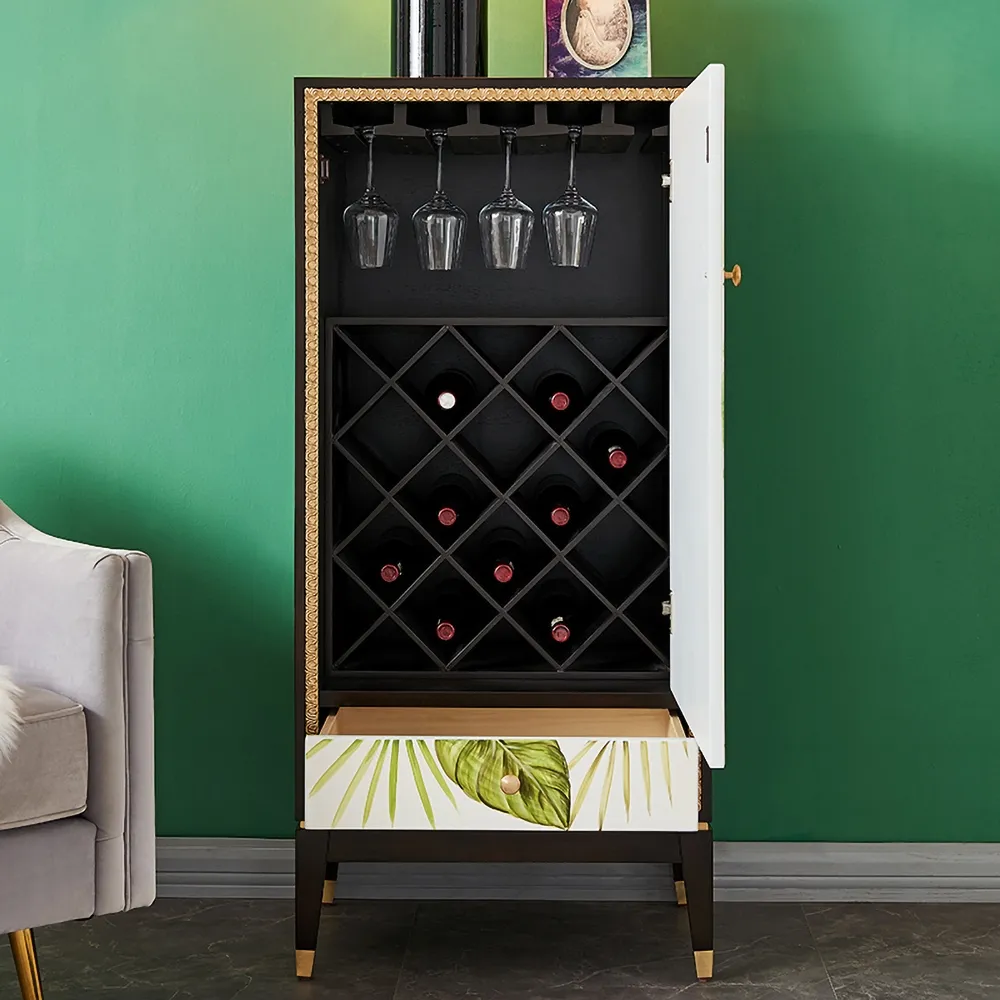 wine rack and glass holder cabinet