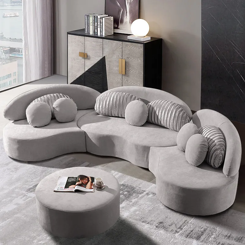 Modern 7 Seat Sofa Round Sectional, Round Modern Sofa
