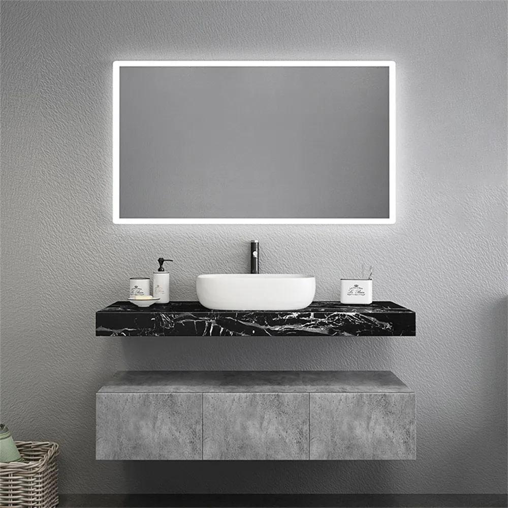 Modern 48 Floating Bathroom Vanity Set Wall Mount Vessel Single
