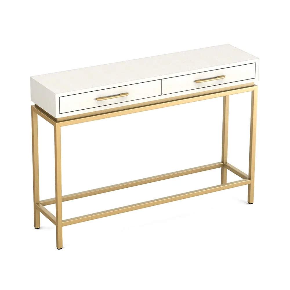 White Console Table With Drawer Entryway Table Contemporary For