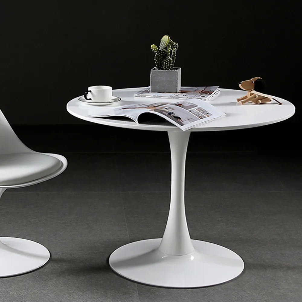 White Round Bar Table Pub Table Metal
