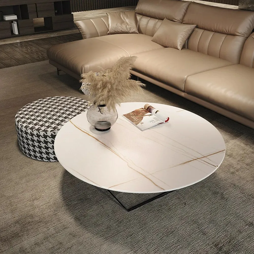 Modern Coffee Table Set White Ottoman Coffee Table 2 Piece