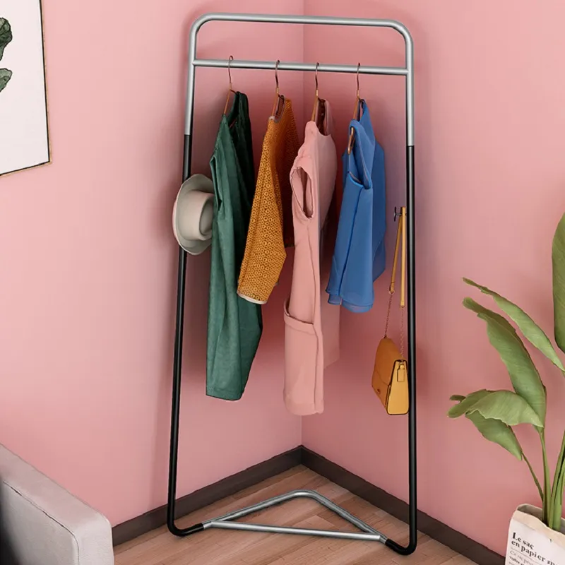 Modern Triangles Standing Corner Coat Rack