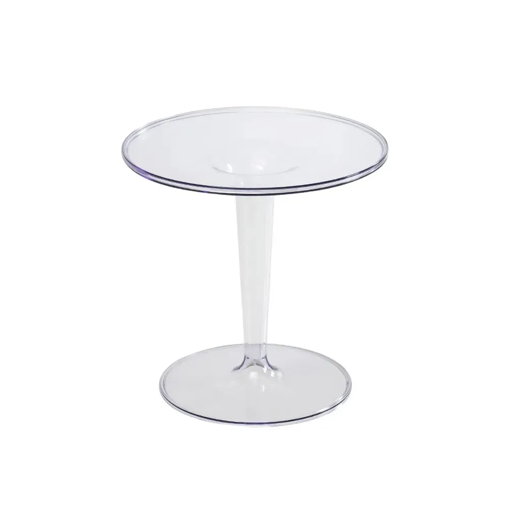 Acrylic End Table Clear Modern Accent Table Clear Round Side Table
