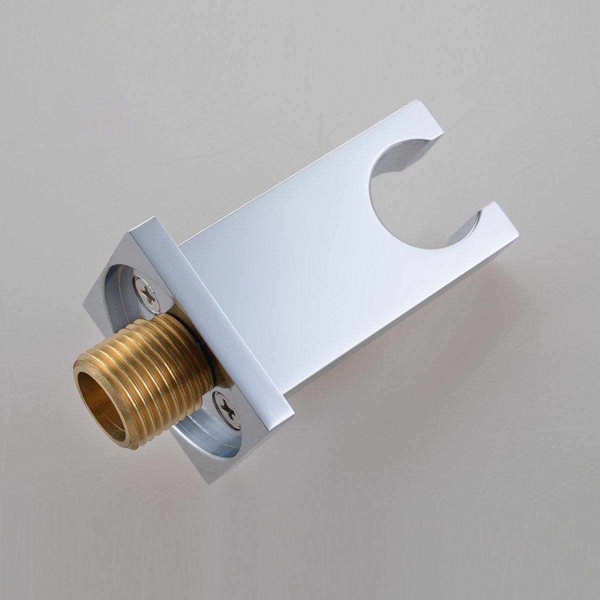 Solid Brass Square Bathroom WallMount Hand Shower Holder & Supply
