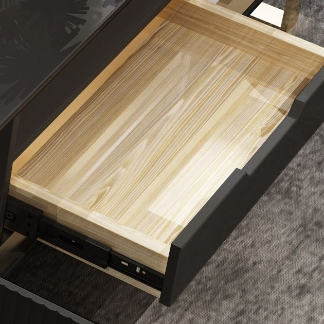 Moderner 79" TV-Ständer rechteckiger TV-Ständer mit Schubladen mit