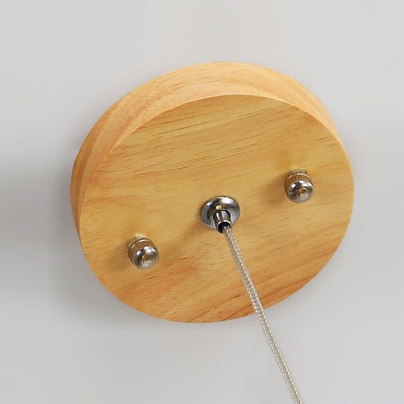 Lámpara Colgante Lineal Moderna Luz Colgante De Madera Vertical Espiral