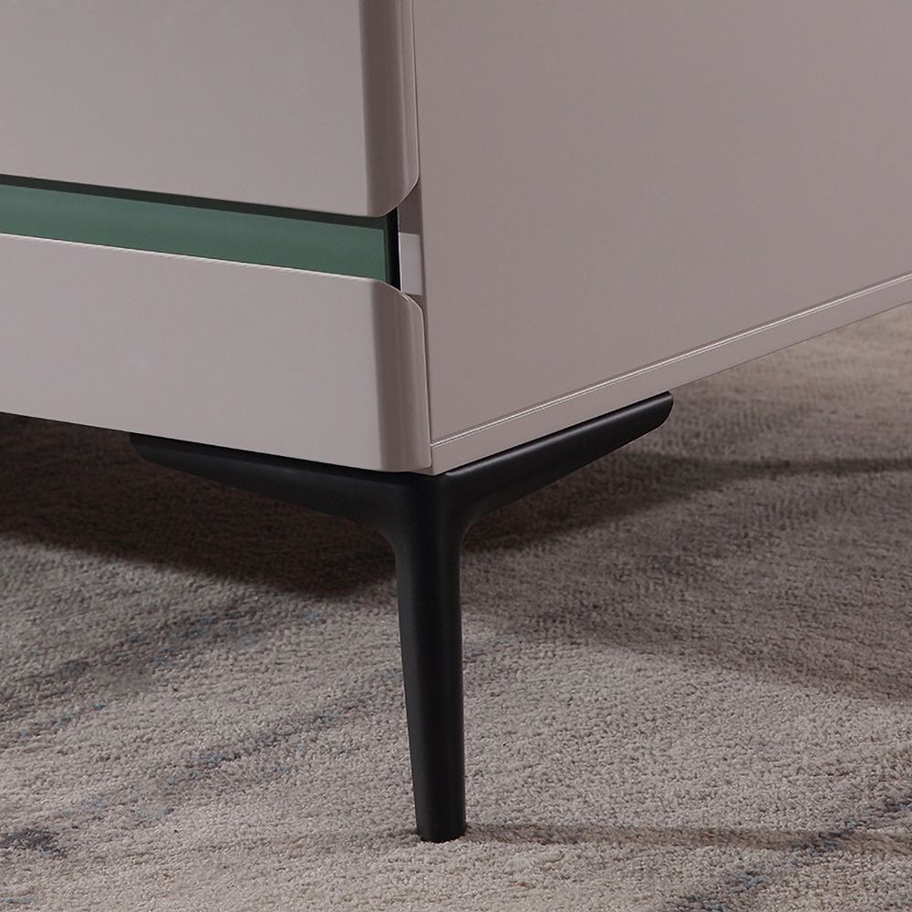 79" Faux Marble Black TV Stand for 75" TVs with 3 Drawer