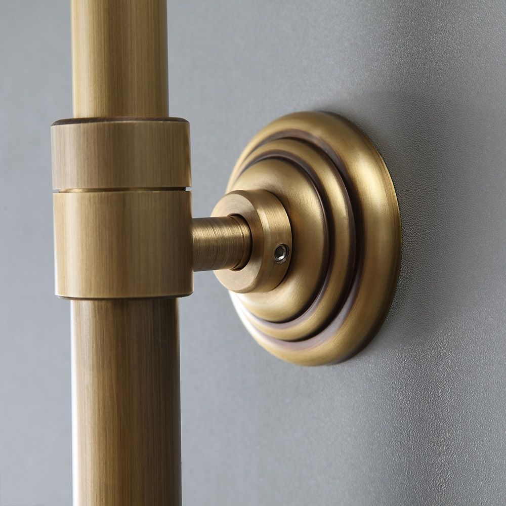 Antik Messing freiliegende Wandhalterung Duschsystem mit 20,3 cm