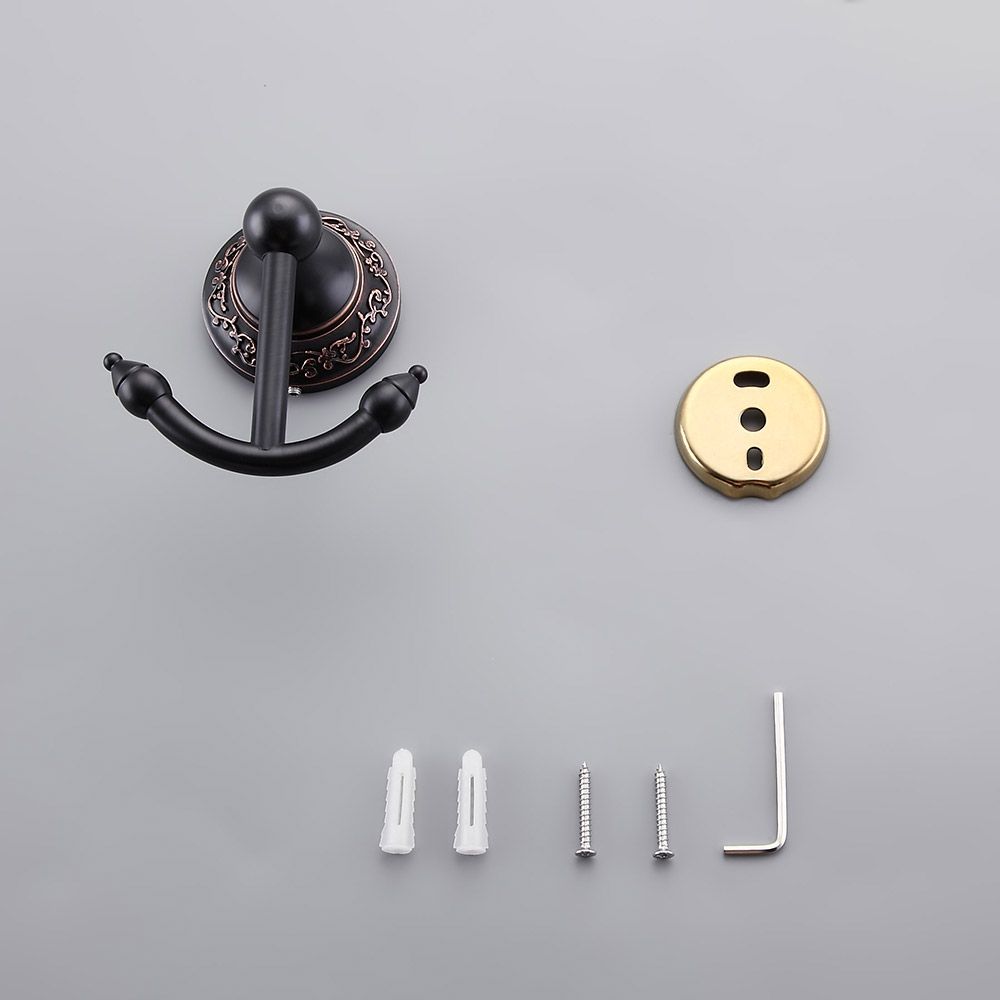 Perchero doble de pared, de latón macizo, estilo retro de la Colección