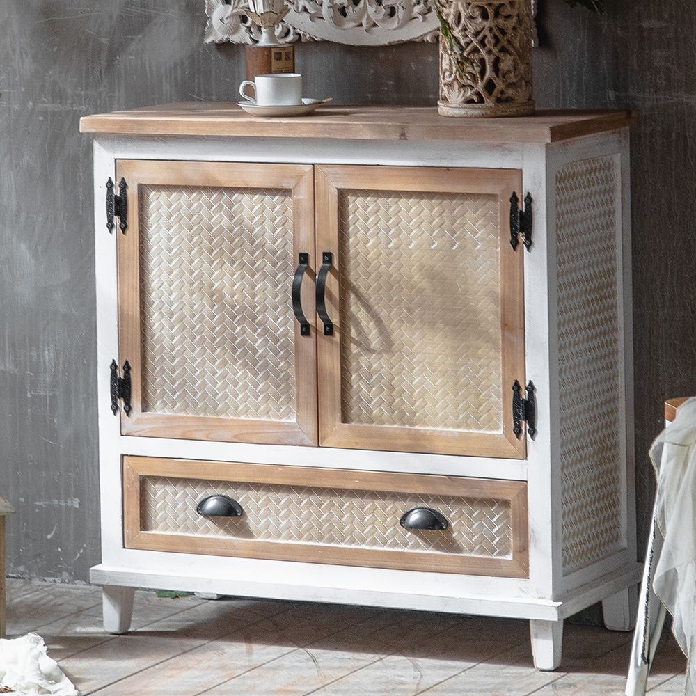 31 Rustic Distressed White Entryway Cabinet With 2 Doors 1 Drawer In Black   6863b8ca657b48e7b00772dcd1e9d0ca 