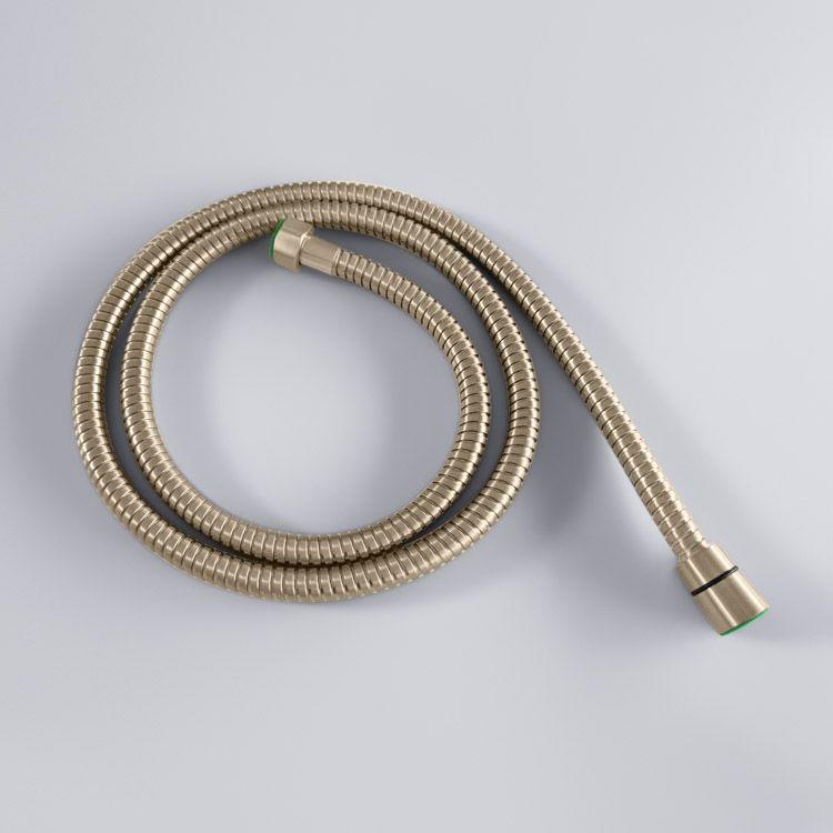 Brushed Gold 10" Round Rainfall Shower Head Wall Mounted Rain Shower