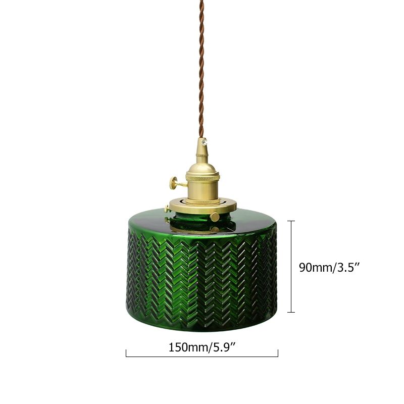 Moderne stilvolle blaue Glas-Pendelleuchte Mini farbige Glas 1-flammige